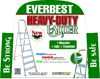 Picture of Heavy Duty Aluminium Ladder – HC Series (4 / 5 / 6 / 7 / 8 / 9 / 10 Steps)