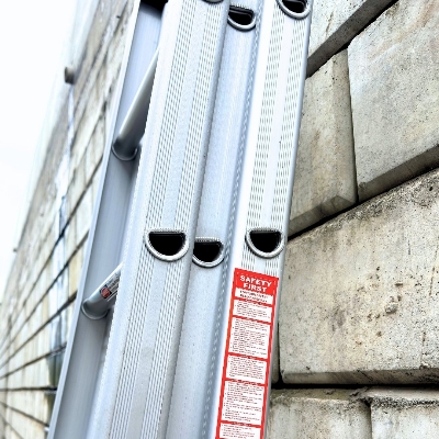 Picture of Everbest Triple Extension Aluminium Ladder – Heavy-Duty, Safe & Extendable