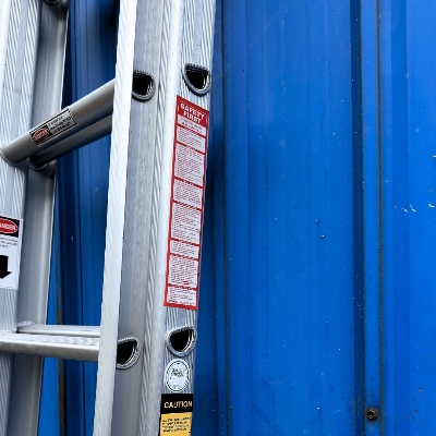 Picture of Everbest Double Extension Aluminium Ladder – Heavy Duty, Safe & Durable