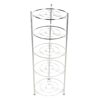 Picture of Stainless Steel 5 Layer Kitchen Rack | Heavy Duty Pots & Pan Organizer | Durable, Rust-Resistant Storage Shelf | EVERBEST Bangladesh