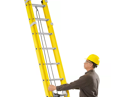 Picture of Professional Industrial Use – Fiberglass Extension Ladder (Yellow, 3.0 mm) — Heavy Duty & Safe | EVERBEST LADDERS INDUSTRIES LTD