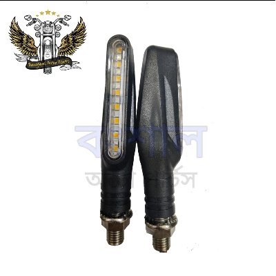 Picture of 2pcs 12V 12LED Moto Turn Signal Indicator Light Turning Light Amber