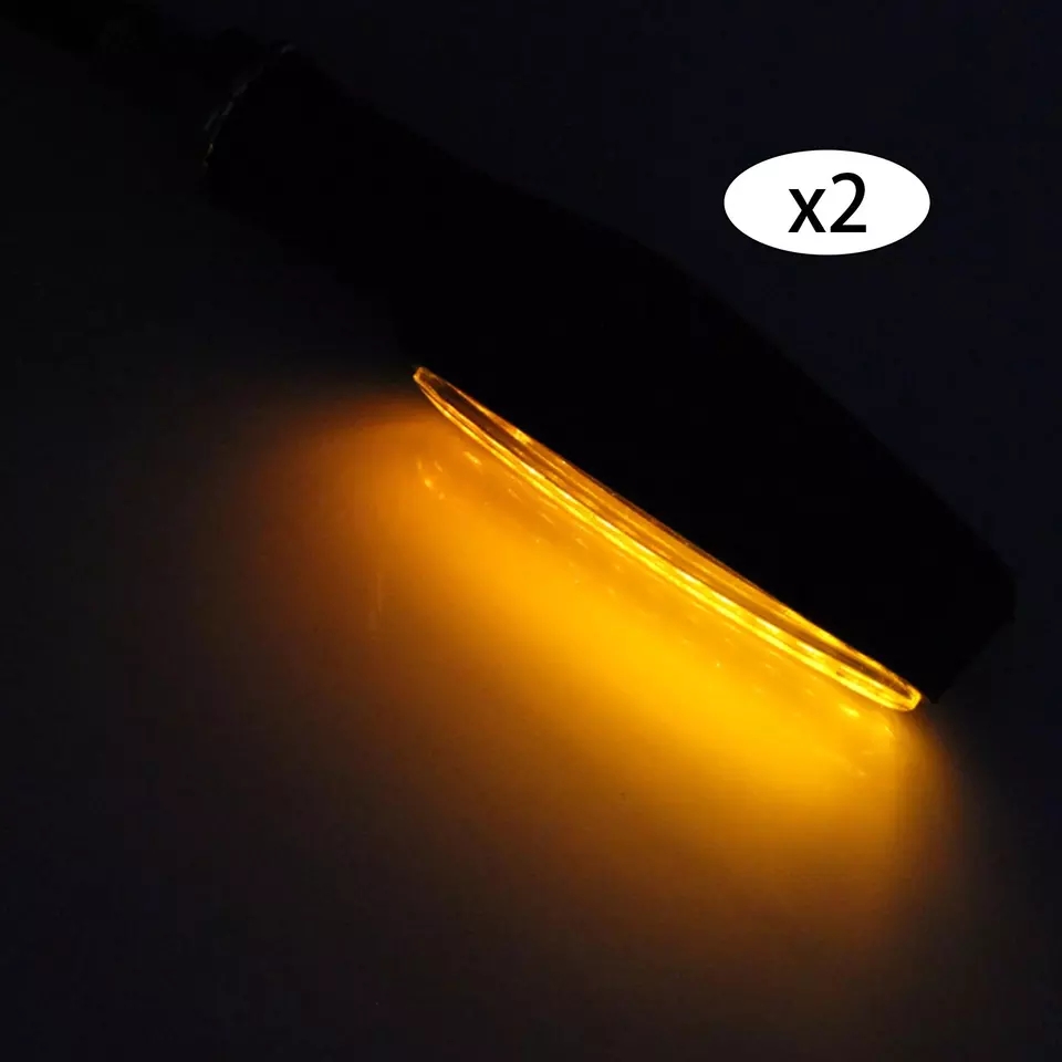 Picture of 2pcs 12V 12LED Moto Turn Signal Indicator Light Turning Light Amber
