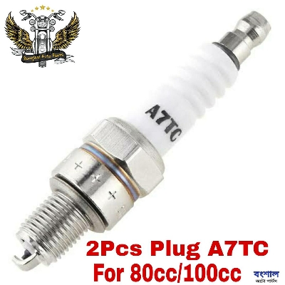 Picture of 2 Pis -A7TC Spark Plug For 80cc / 100cc  Motorcycle