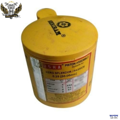 Picture of Usha Company Motorcycle Piston Ring Pin Ring Kit For Hero Splendor / Passion