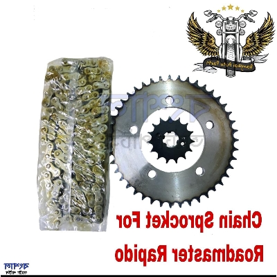 Picture of Chain Sprocket Set For Roadmaster Rapido Motorcycle Market Product Long Lasting.