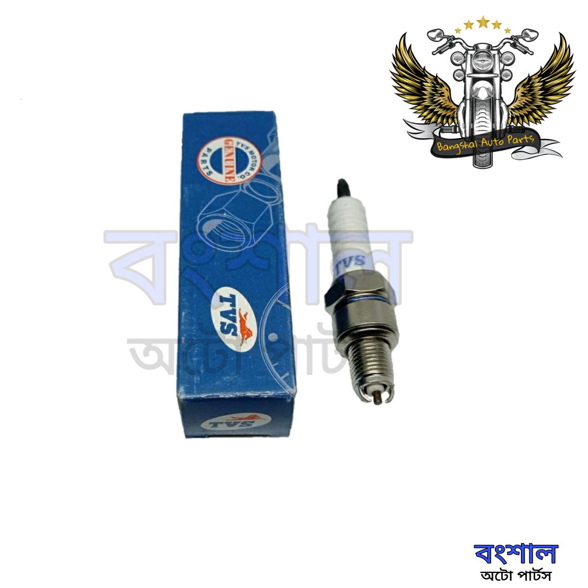 Picture of Spark plug dual head RTR Motorcycle Platinum Nozzles CR7HSA 3-Electrode For 150cc & 4 v 160cc