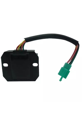 Picture of Motorcycle Voltage Regulator 5 Wires 5 Pins 12 Voltage Regulator Rectifier for 50-250CC Motorcycle Scooter Moped ATV (Black)