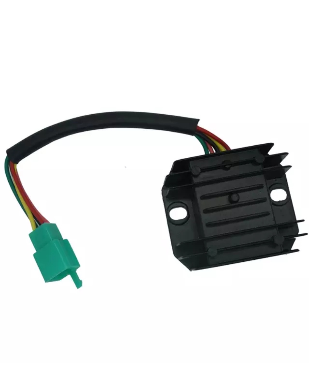 Picture of Motorcycle Voltage Regulator 5 Wires 5 Pins 12 Voltage Regulator Rectifier for 50-250CC Motorcycle Scooter Moped ATV (Black)