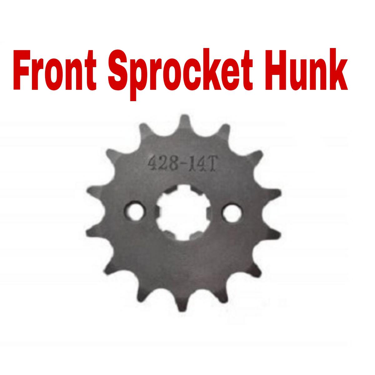 Picture of Motorcycle Front Sprocket Model 428-14t For Hero Hunk Motorcycle