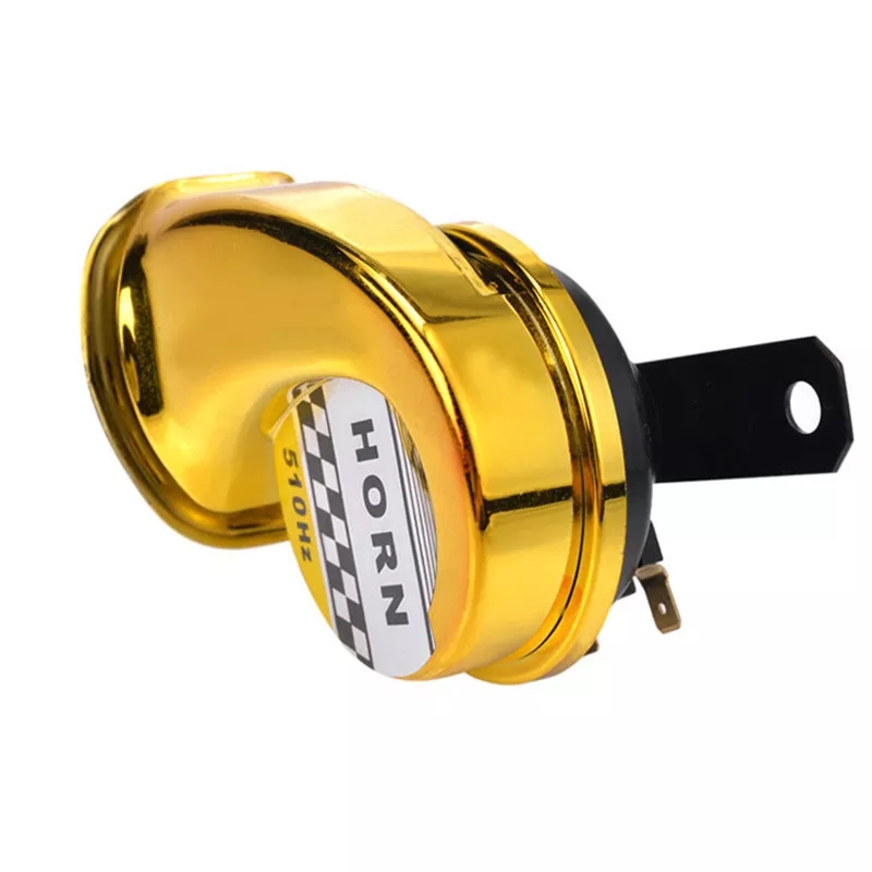 Picture of Universal Waterproof Loud POP POP Sound Siren Horn For Motorcycle- Golden