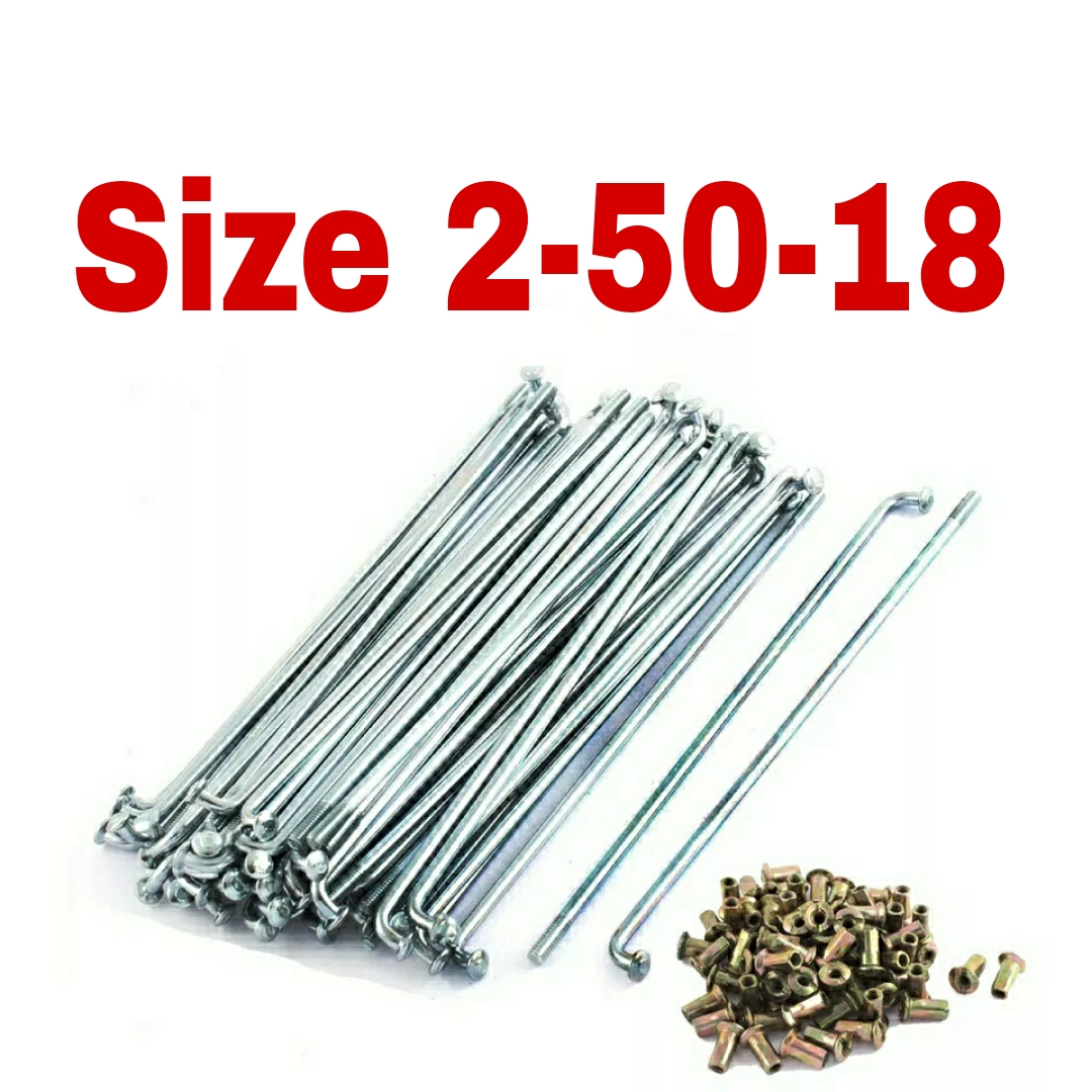 Picture of 36pcs Motorcycle Stainless Steel Rim Wheel Spokes Kit Set Size 250-18
