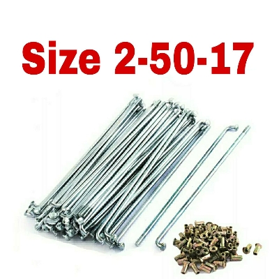Picture of 36pcs Motorcycle Stainless Steel Rim Wheel Spokes Kit Set Size 250-17