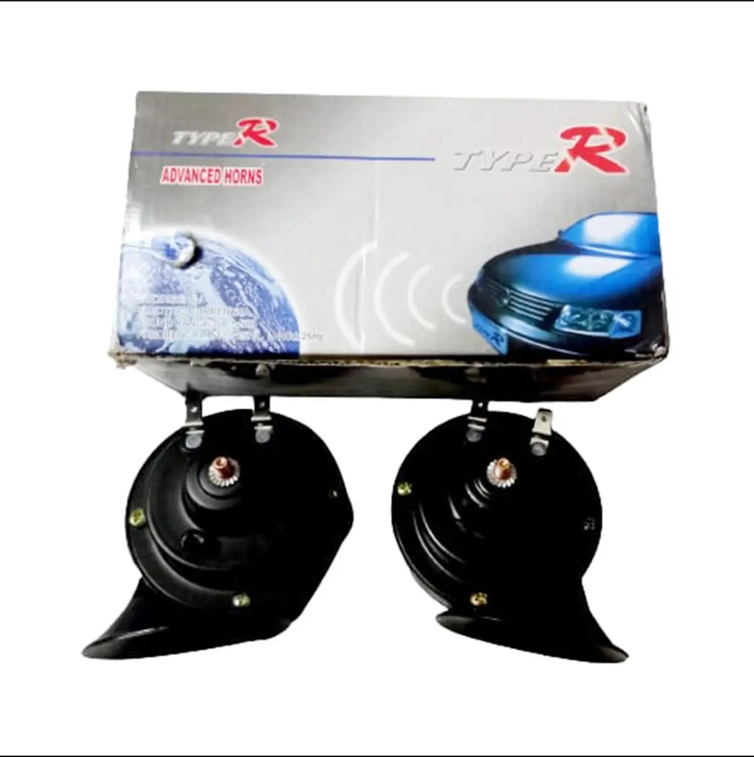 Picture of pop sound 1 Tone Loud Siren Horn For Motorcycle. Horn Type R 2 Pis