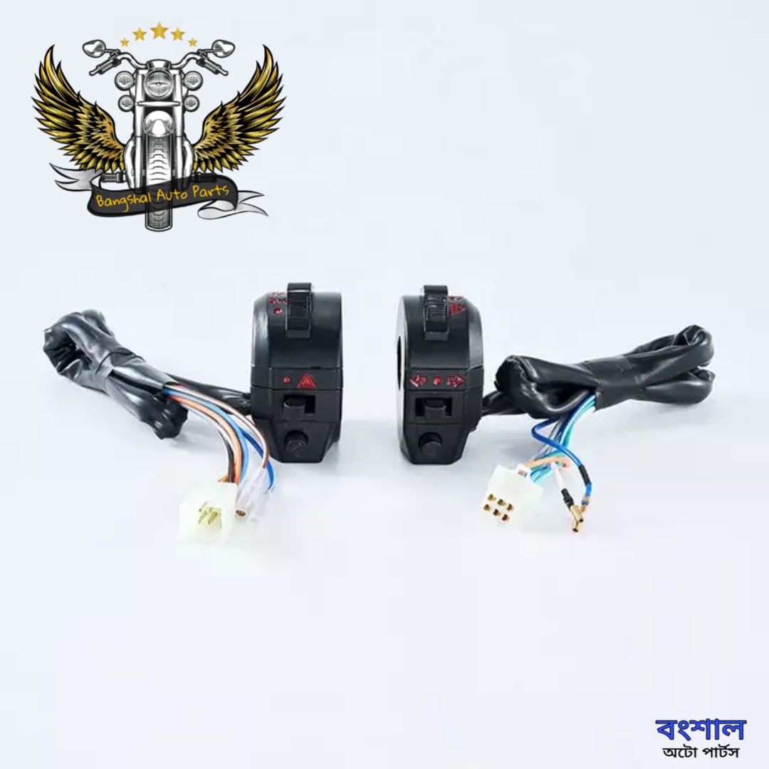 Picture of Left & Right Side 2Pcs Plastic Body Handle Switch Assy For DY-100 And China All Motorcycle