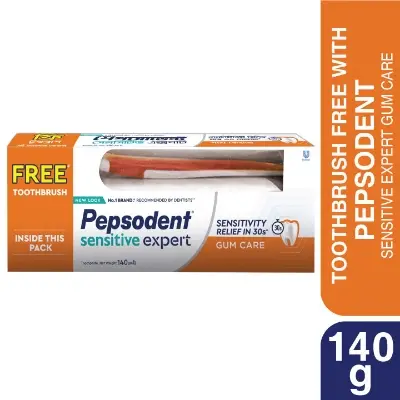 Picture of Pepsodent Toothpaste Sensitive Expert Gum Care 140g (Toothbrush Free)