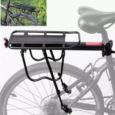 Picture of Bicycle Carrier. Bicycle Rear Seat. Cycle Back Seat. Easily Installable Cycle Carrier -Black