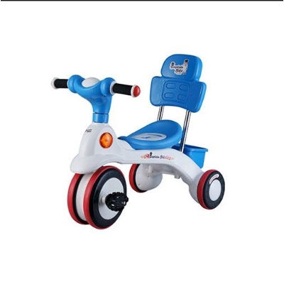 Picture of Captain Bike Boster baby plastic cycle baby bike - Blue, yellow, cyan blue