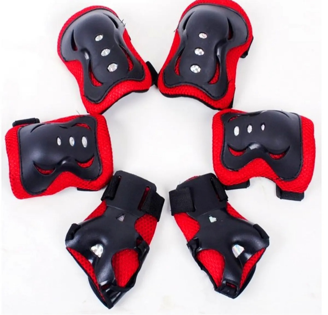 Picture of 6 Pieces Kids Outdoor Sports Protective ear Knee Pads Elbow Pads Wrist uards Roller Skating Safety Protection