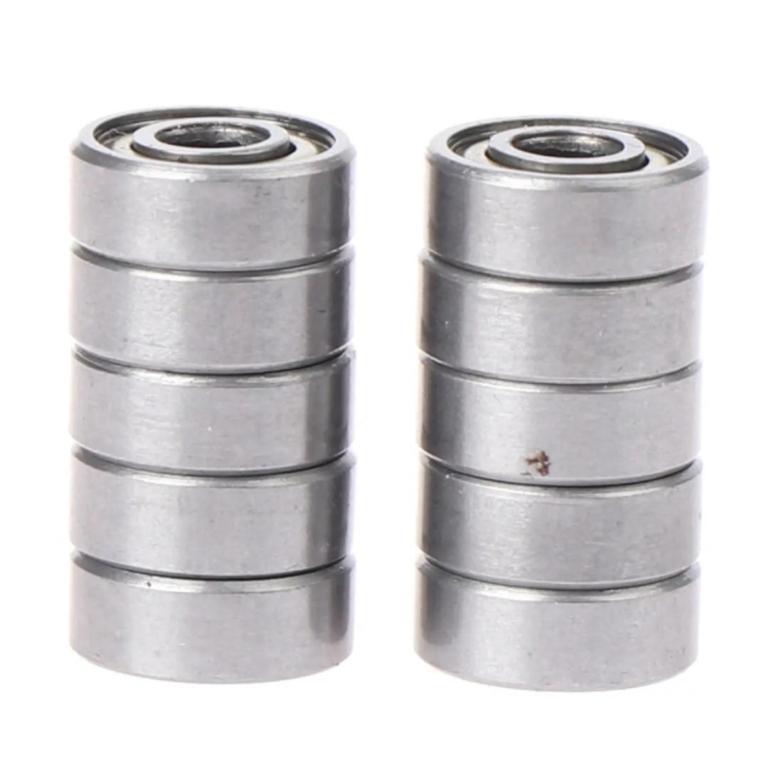 Picture of 10pcs deep groove spherical carbon steel miniature bearings 695ZZ Sunlight Mall