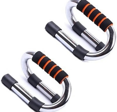 Picture of 2 pcs Push Up Bars-Black & Silver