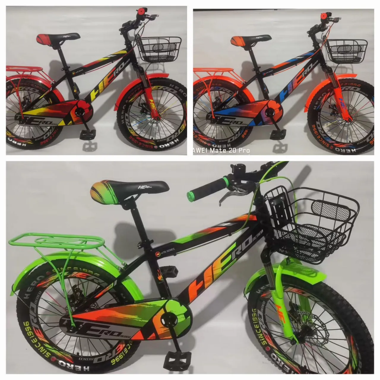 Picture of Hero 20" Made in India Bicycle For Boys With Double Sits and Lighting Support Wheels Cash On Delivery Available