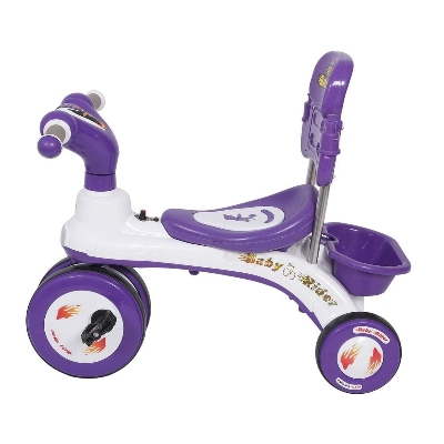 Picture of Baybee Kids Tricycle Mini Cruiser Pedal Go Kart Racing Ride On Toy Car For Baby With Curved Seat Baby Tricycle Kid'S Trike/Bicycle Children Tricycle For Boys & Girls Age 2-5 Years(Red)