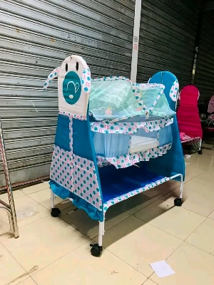 Picture of Dolna Bed For New Born Baby A Cozy Nest Cradle model no  Cartoon-190 dolna bed with mosquito net Bacchader Dolna Baby Dolna