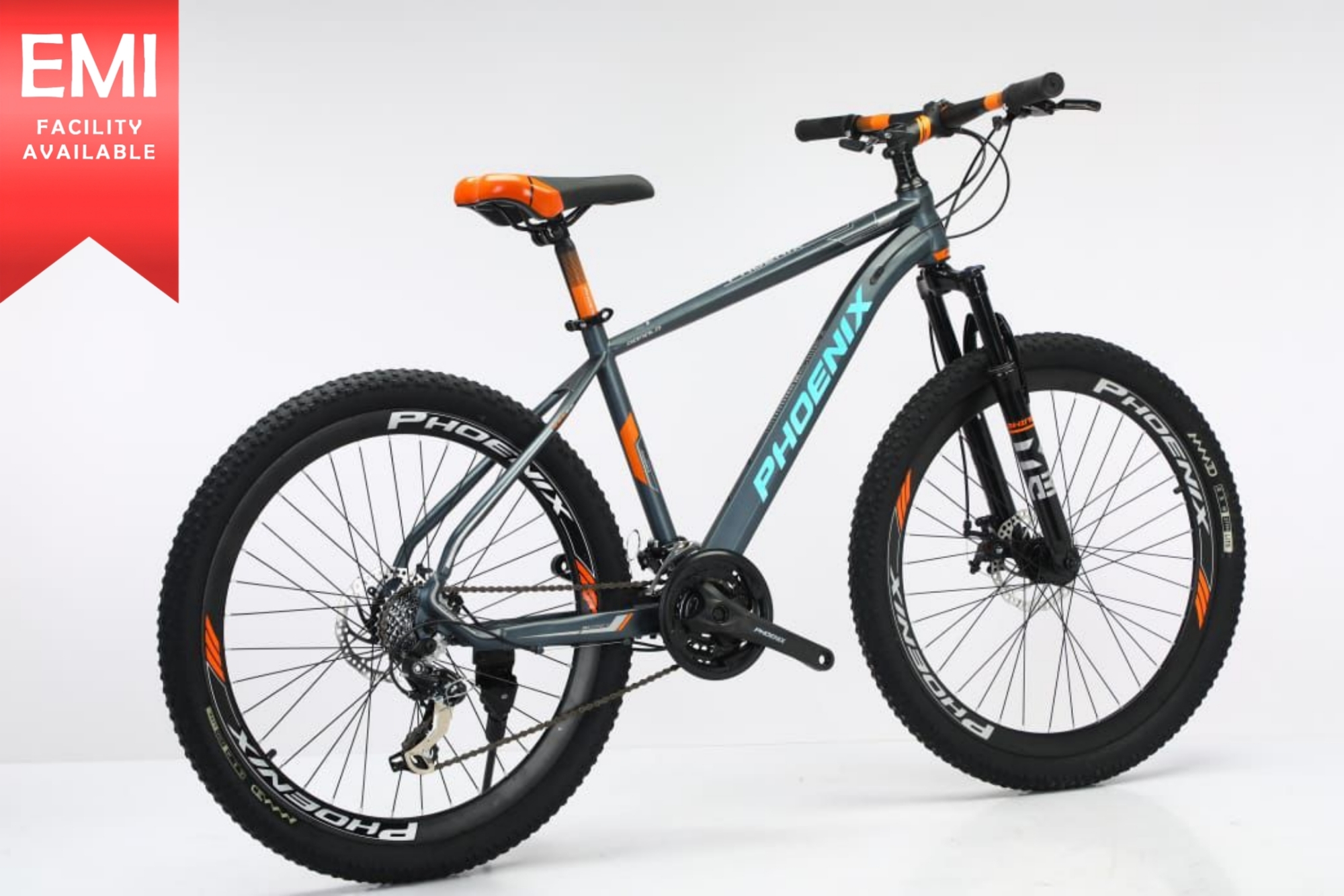 Picture of Phoenix Donald 24 inchi 21 Speed Gear Cycle With Suspension Lockout fork High Rim Coloring Fat Spoke With Shimano Parts