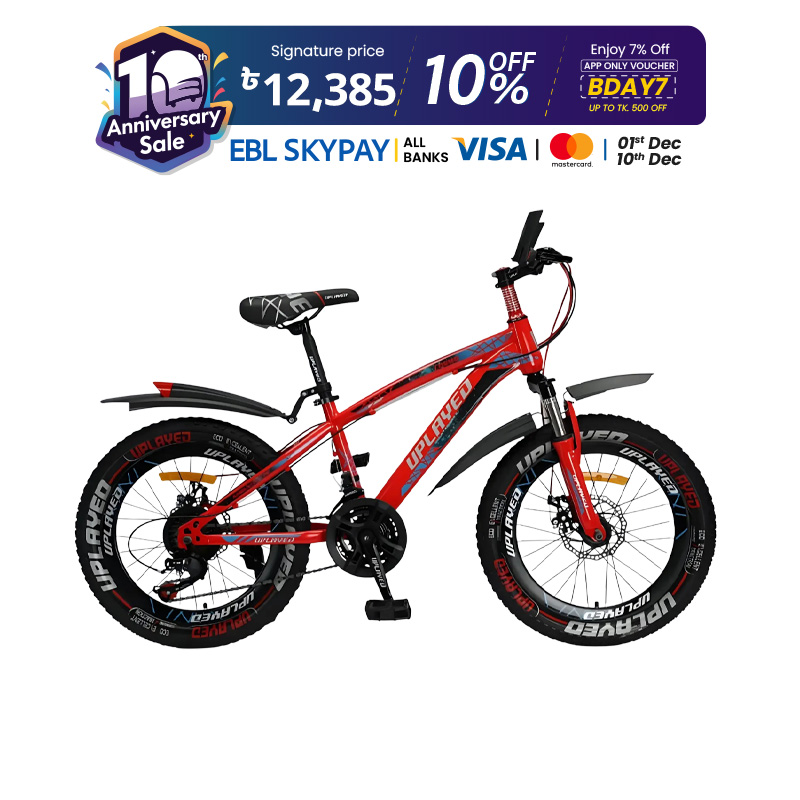 Picture of Uplayed Cosmic 20 inchi 21 Speed Gear With Hub Lighting Cycle With Suspension Lockout fork High Rim Coloring Fat Spoke With Shimano Parts