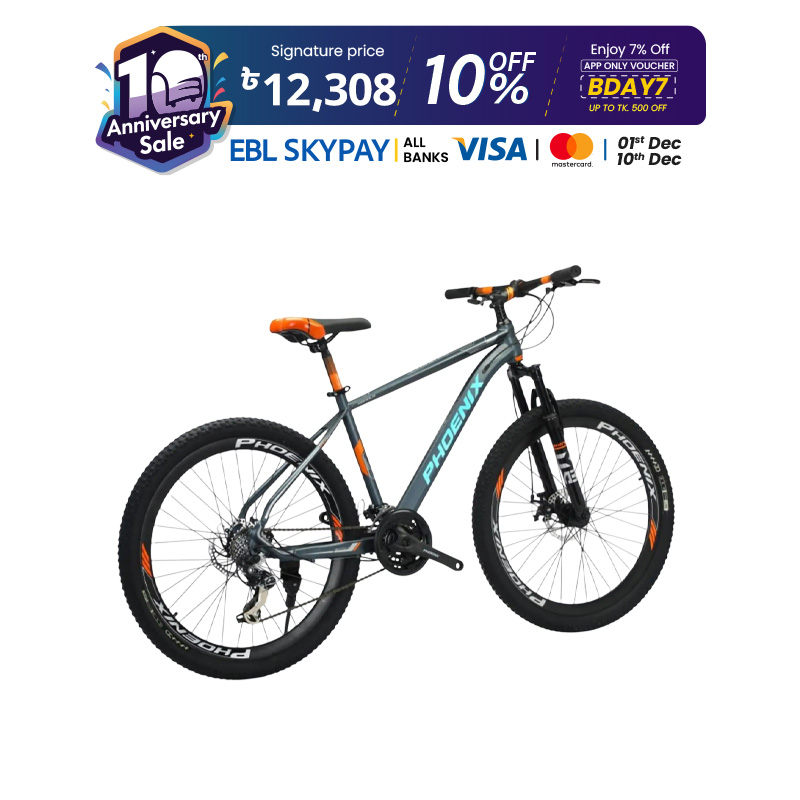 Picture of Phoenix Donald 26 inchi 21 Speed Gear Cycle With Suspension Lockout fork High Rim Coloring Fat Spoke With Shimano Parts