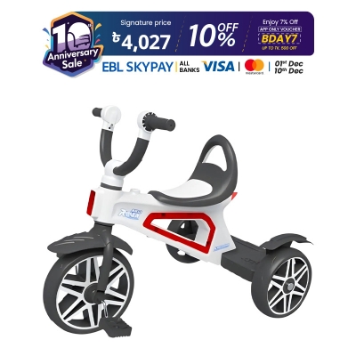 Picture of Rover Baby Tricycle this tricycle ensures stability and balance during rides. Its adjustable seat grows with your child
