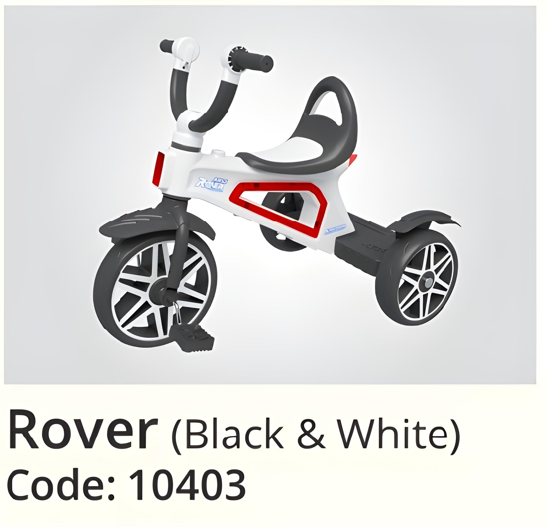 Picture of Rover Baby Tricycle this tricycle ensures stability and balance during rides. Its adjustable seat grows with your child