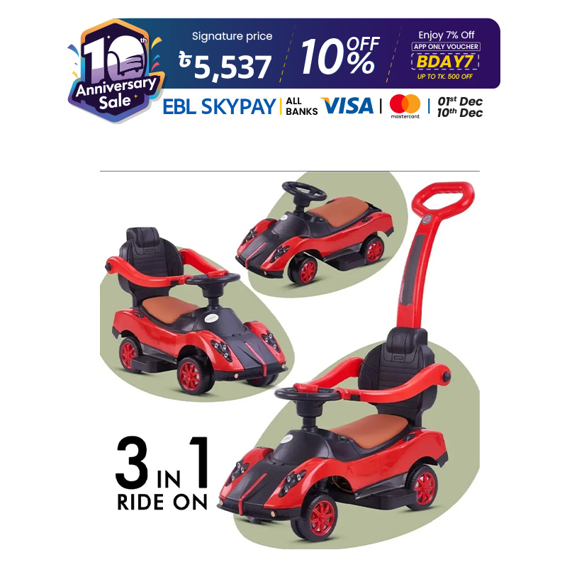 Picture of Baybee Zonda R Kids Ride On Push Car For Toddlers New Model Baby Car Toy Children Rider & Baby Car Toys