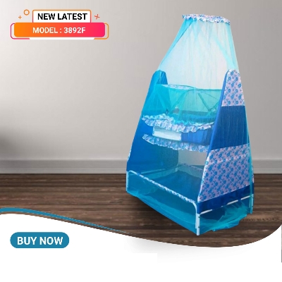 Picture of Dolna Bed For New Born Baby A Cozy Nest Cradle model no MS-3892  dolna bed with mosquito net Bacchader Dolna Baby Dolna