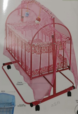 Picture of Dolna Bed For New Born Baby A Cozy Nest Cradle model no MS-3612 dolna bed with mosquito net Bacchader Dolna Baby Dolna