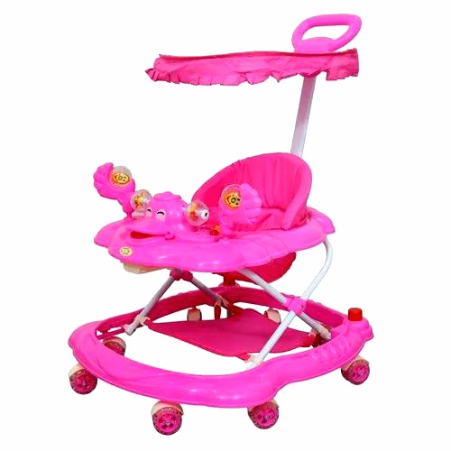 Picture of Mee Mee 360° Baby Activity Walker | 3 Level Adjustable Height, Foot Mat, Musical Detachable Toy Bar | Parental Push Handle, Anti-Rollover Folding Walker for Boys, Girls, Kids | 6-18 Months 15kg (Blue) Cash On Delivery Available