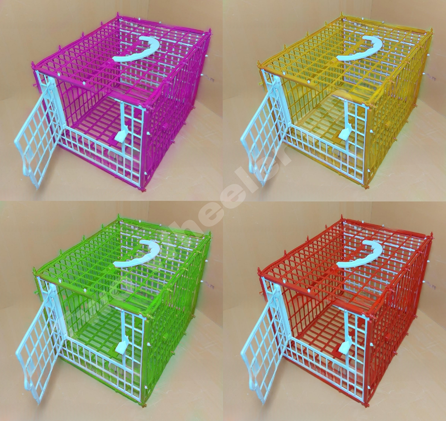 Picture of Small Folding Birds Carrying Cage | Portable Lightweight Travel Cage for Pigeons, Budgerigars, Cockatiels, Parrots, and More | Ideal for Transport and Temporary Housing - Bangladesh