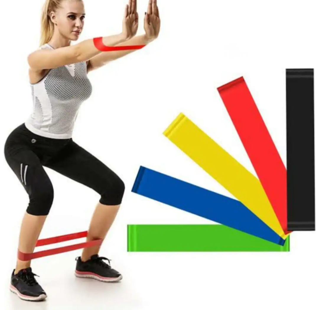 Picture of 5 pcs resistance band - Home Workout Fitness Exercise