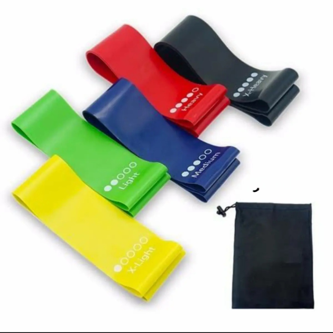 Picture of 5 pcs resistance band - Home Workout Fitness Exercise