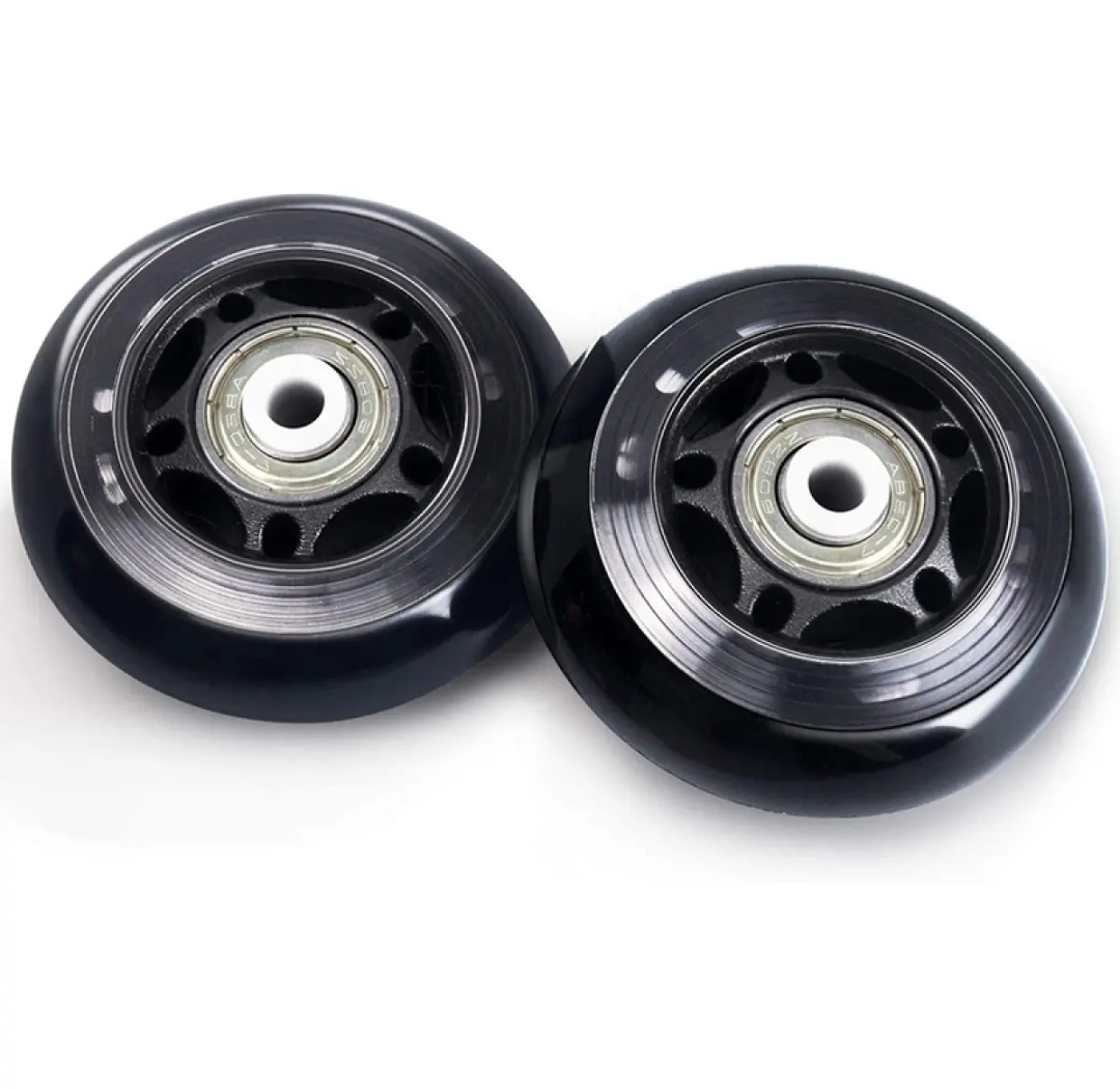 Picture of 8 Pack Inline Skate Wheels, Indoor/Outdoor Roller Skate Wheels, Roller Blade Replacement Wheels with Bearing 64mm