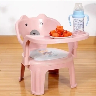 Picture of Baby Chair, with Tray Strong and Durable Plastic Chair for Kids/Plastic School Study Chair/Feeding Chair for Kids, Portable High Chair for Kids  Cash On Delivery Available