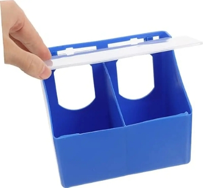 Picture of Pigeon Hanging Food Box Small Bird Cup Household Quail Feeder Bird Accessories Bird Food Trough Chicken Drinker Cups Pigeon Feeding Supplies Pigeon Supplies Plastic Multifunction