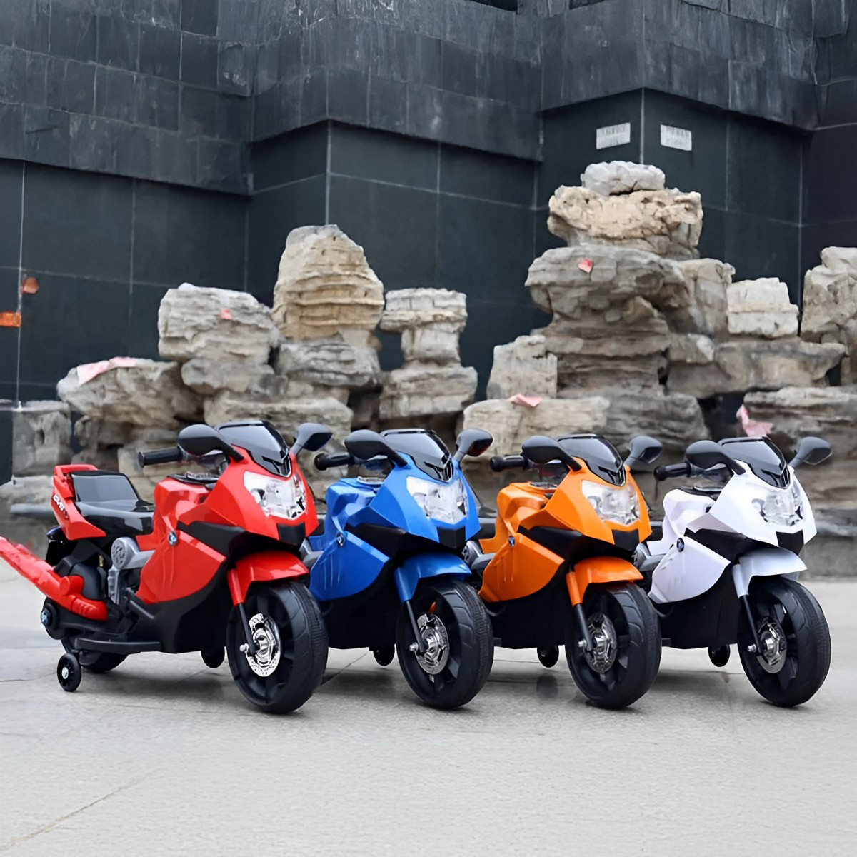 Picture of Rechargeable Mini Bike for Kids Ride on Bike Baybee Kids Racing Ride On Toy Car For Baby With Curved Seat Baby Bike Kid'S Bike Children Baby Bike For Boys & Girls Age 2-6 Years(Red) Cash On Delivery Available