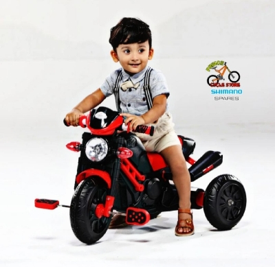 Picture of RED Commanddo Bike- Tricycle For Baby & Kids With Music Cash On Delivery Available