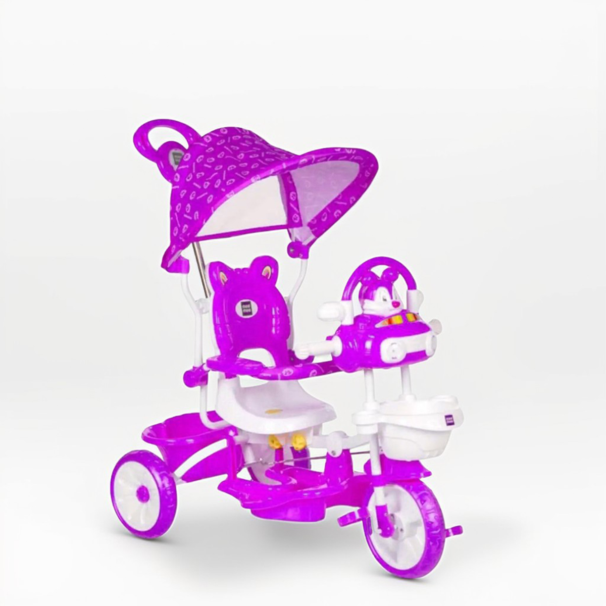 Picture of Micky Baby Tricycle with Adjustable Seat and Parent Control Handle (1-4 Years Kids)