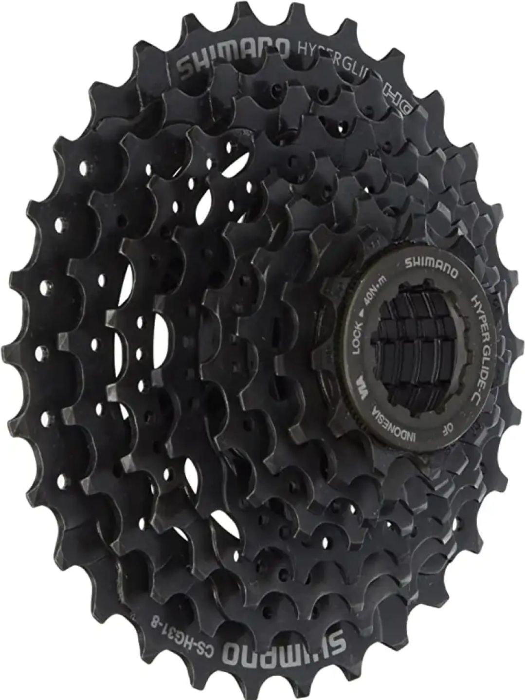 Picture of Shimano 8 Speed Cassette. Shimano CS-HG200-8 - Bike Cycle