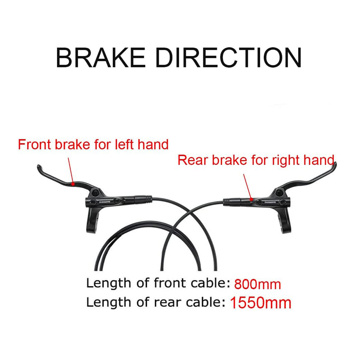 Picture of Shimano Bl Br Mt200 Hydraulic Oil Brake Set For Mtb Bicycles - Reliable Braking Performance For Safety And Control