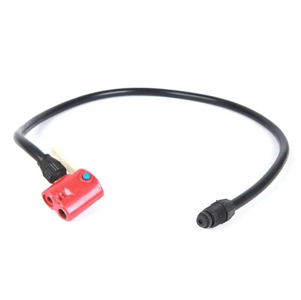 Picture of Bicycle & Ball Pumper Connection. Pumper pipe. Cycle er pumper er pipe.