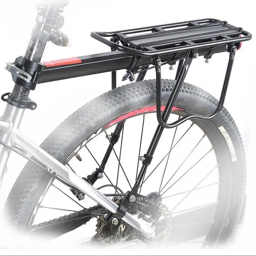 Picture of Bicycle Carrier. Bicycle Rear Seat. Cycle Back Seat. Easily Installable Cycle Carrier -Black